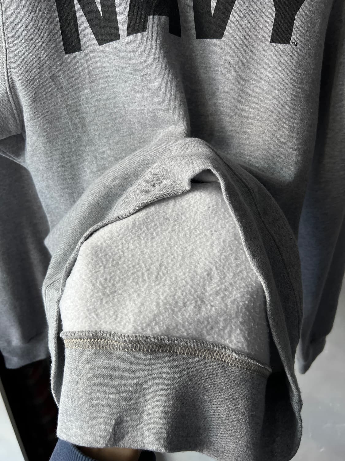 [S]오리지널 U.S NAVY 미 해군 그레이 스웻셔츠 상품이미지5