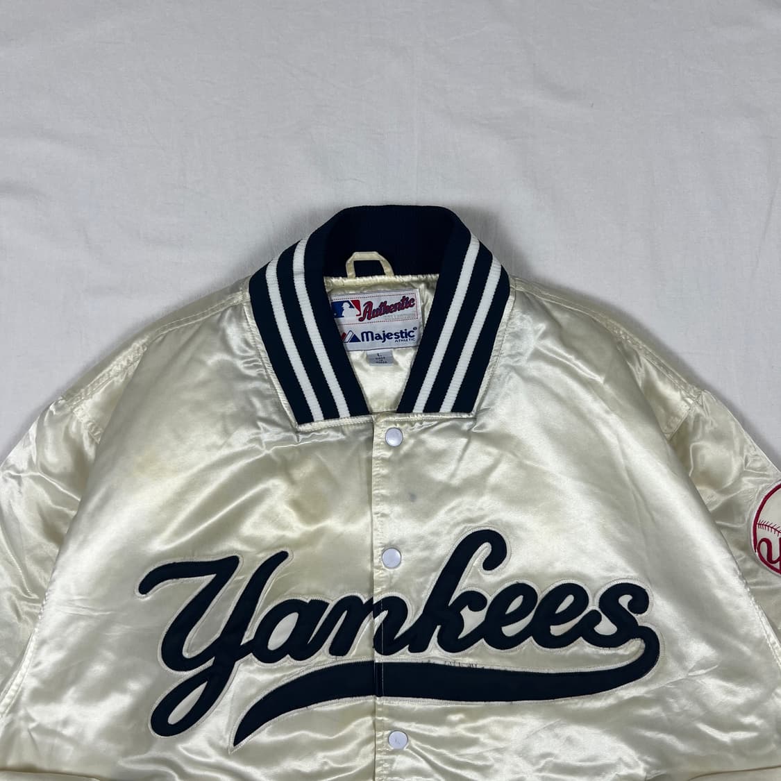 90‘s 마제스틱 mlb ny양키즈 팀 봄버자켓 상품이미지2