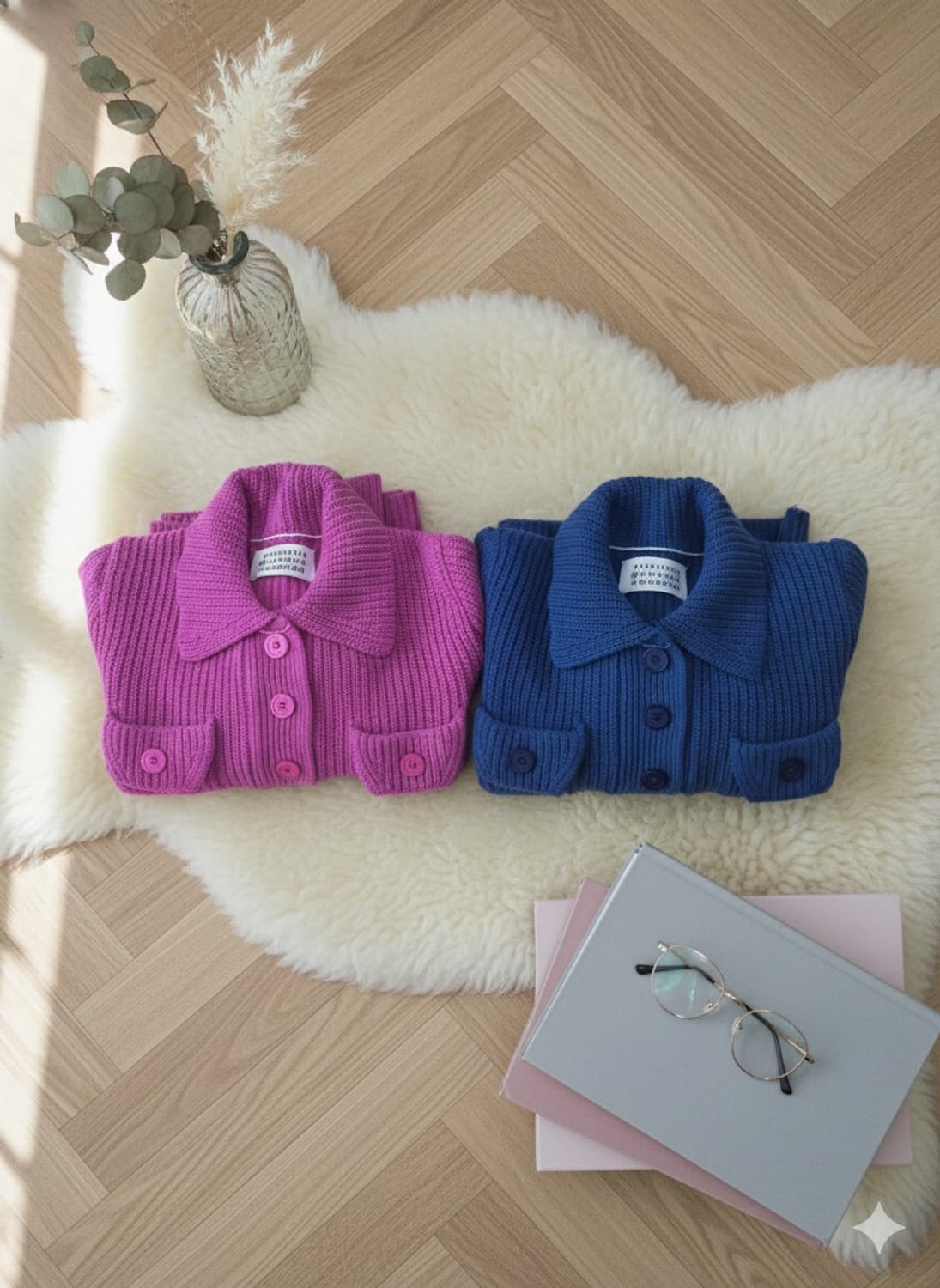 메종 마르지엘라 핑크 니트 가디건 상품이미지2