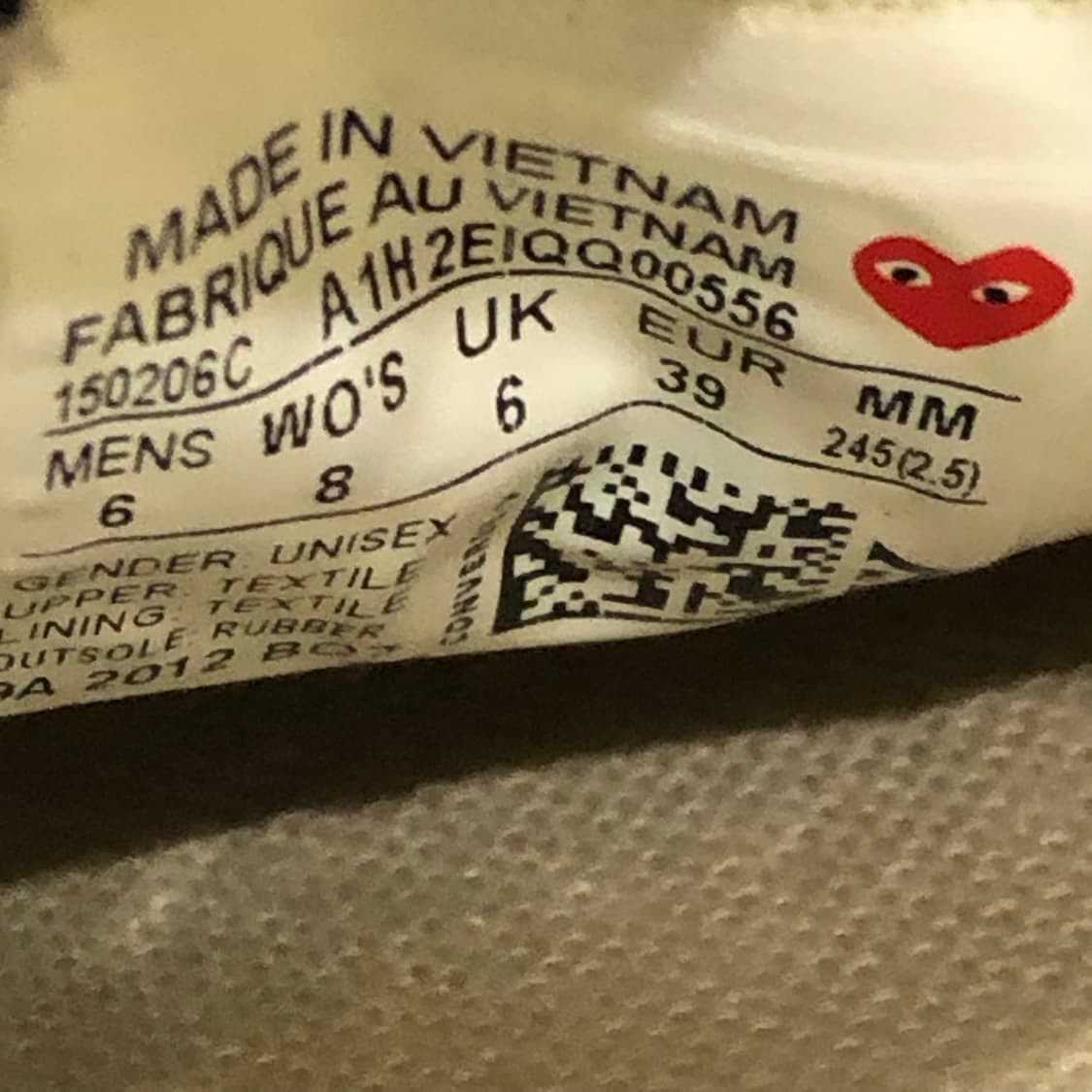 꼼데가르송 컨버스 척테일러 로우 스니커즈 상품이미지5