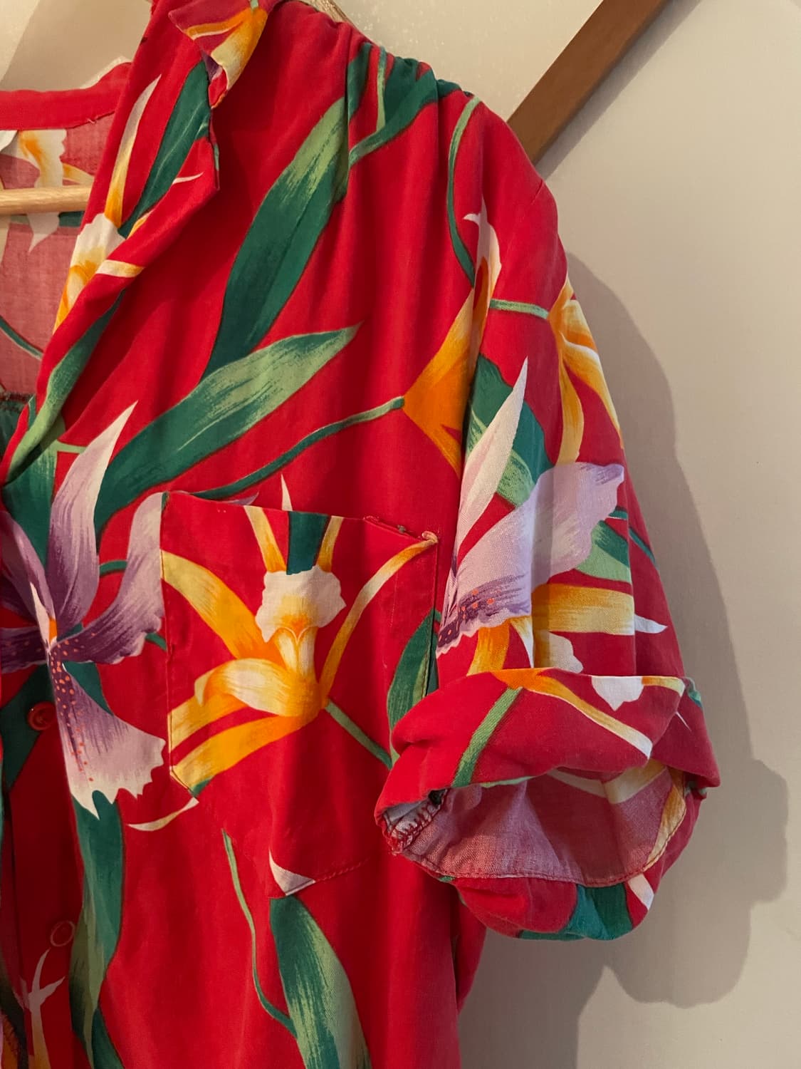 That’s It Flower Semi-cropped 1/2 Shirts 상품이미지2