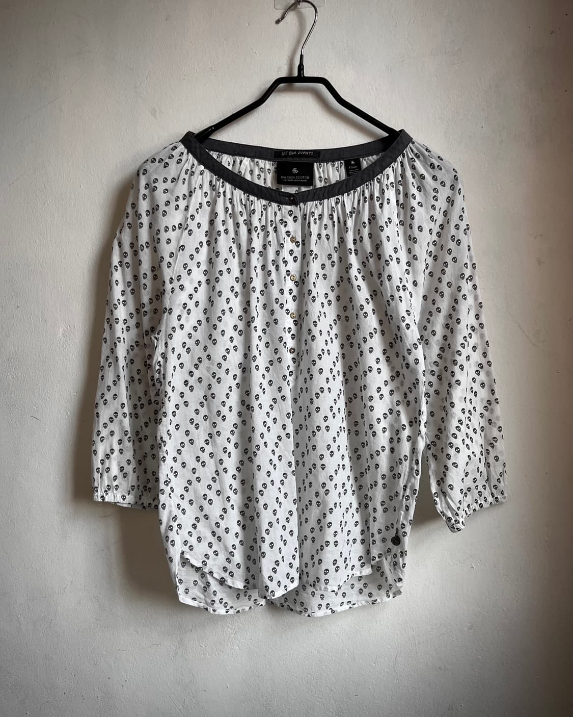 MAISON SCOTCH Skull Pattern Blouse Shirt 상품이미지3