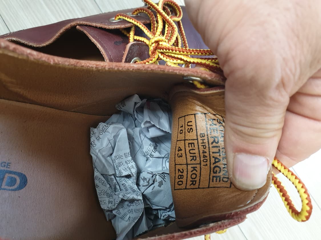 보트아일랜드 레드 브라운 가죽 캐주얼화(280) 상품이미지8