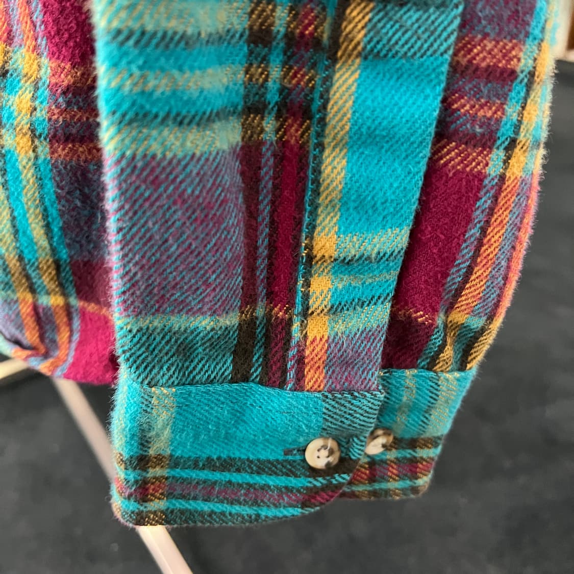 [M] 90s 반 헤우젠 플란넬셔츠  상품이미지5