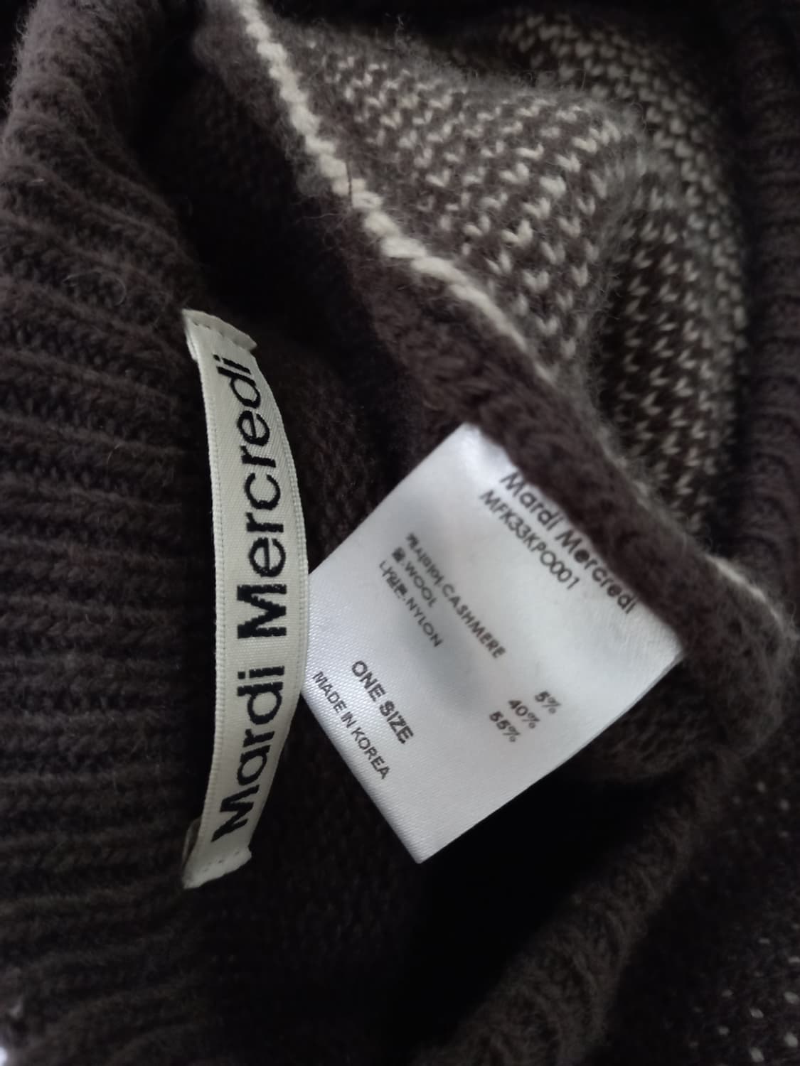 마르디메크르디 캐시미어블랜 니트 풀오버 F 33-77 상품이미지6