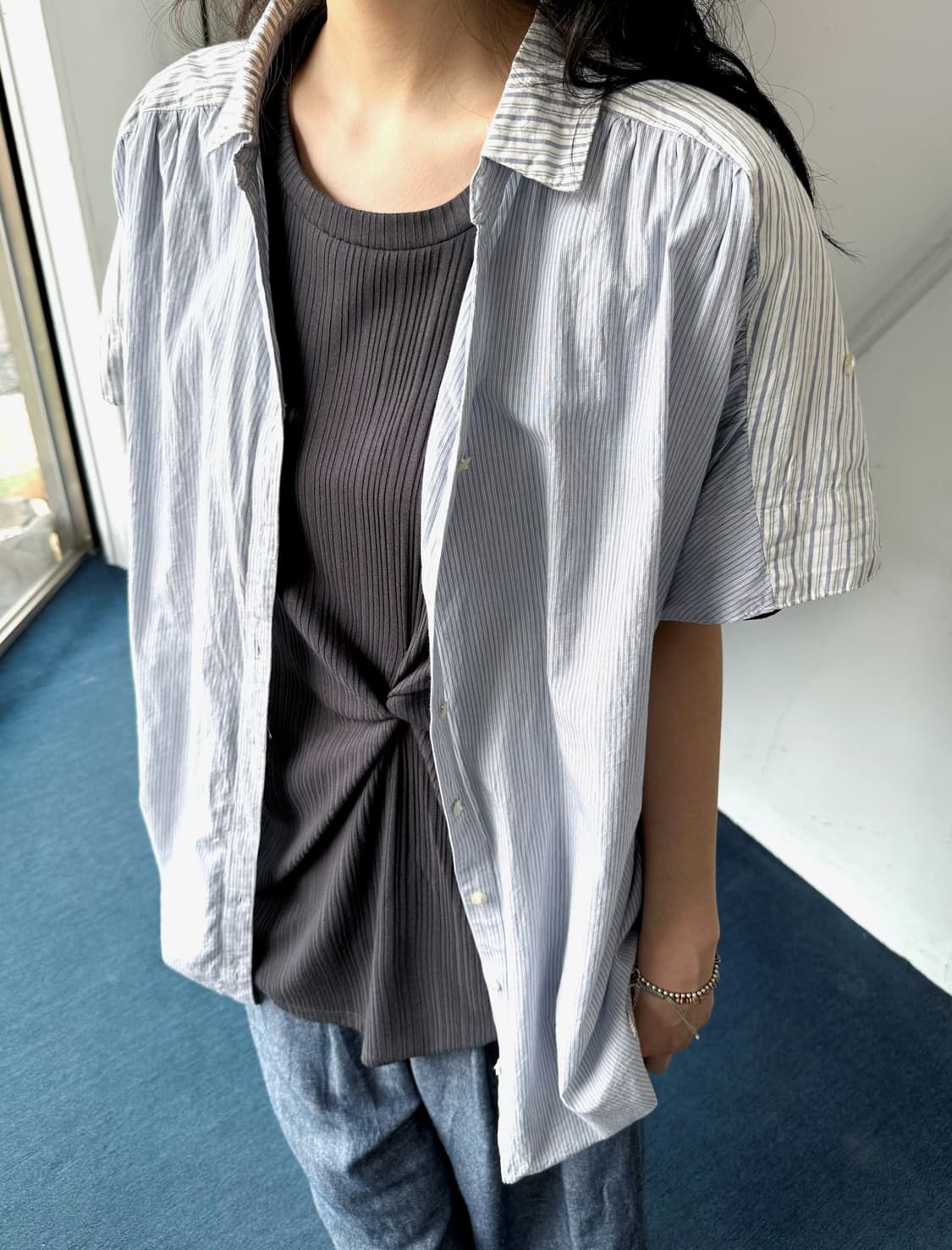 Wide silhouette High gauge cotton tunic  상품이미지8