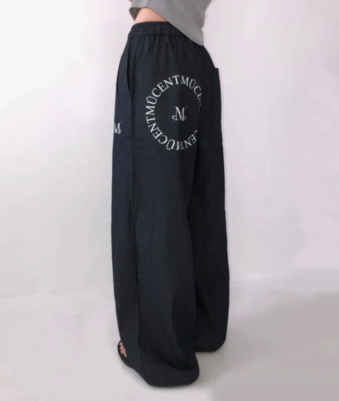 무센트 시그니처 데님 밴딩 팬츠 상품이미지1