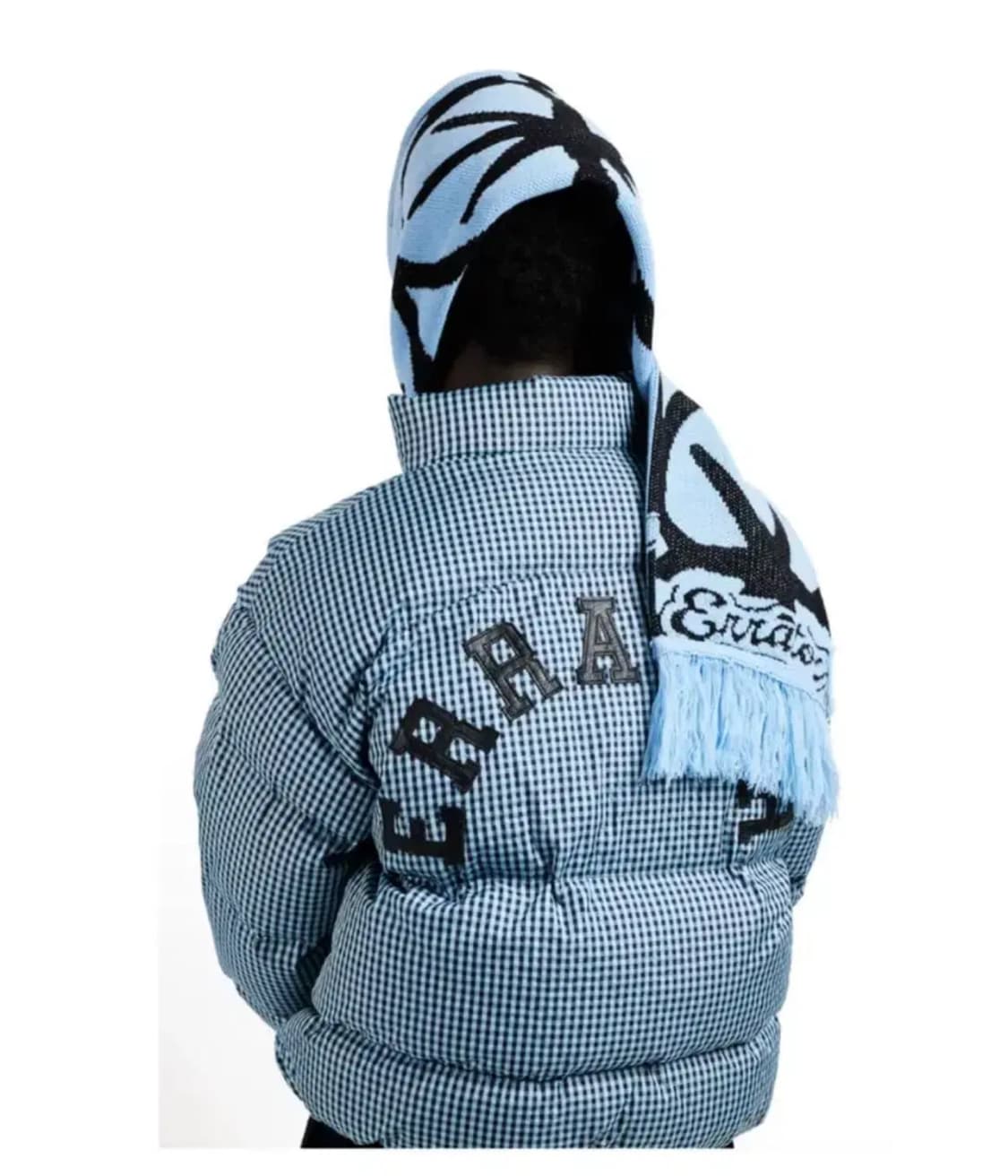 ERTR blue check puffer 패딩 상품이미지2