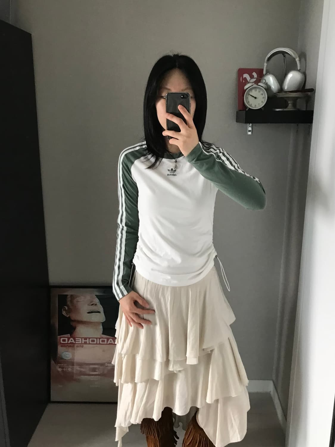 아디다스 트레포일 사이드라인 나그랑 긴팔 슬리브티 상품이미지2
