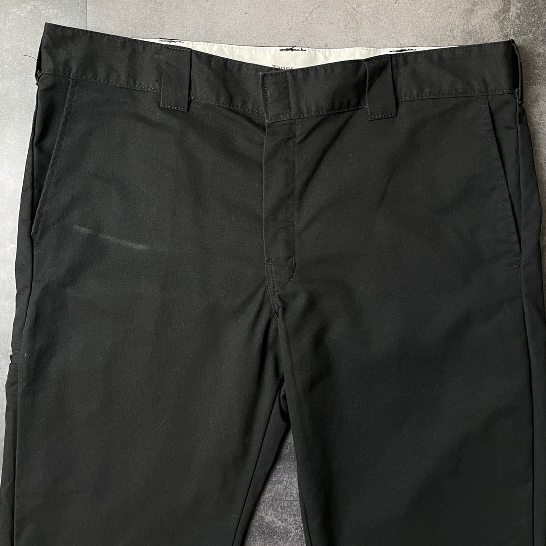 DICKIES 디키즈 빈티지 블랙 테이퍼드핏 워크팬츠 A01056 상품이미지2