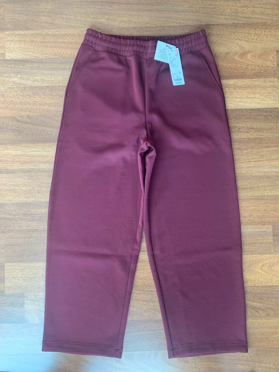 유니클로 스웨트 와이드 팬츠 L 새상품 상품이미지1