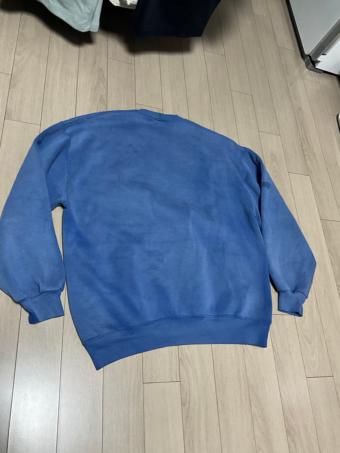 90s 러셀 BLI 빈티지 맨투맨 (페이딩 블루) [XL] 상품이미지4