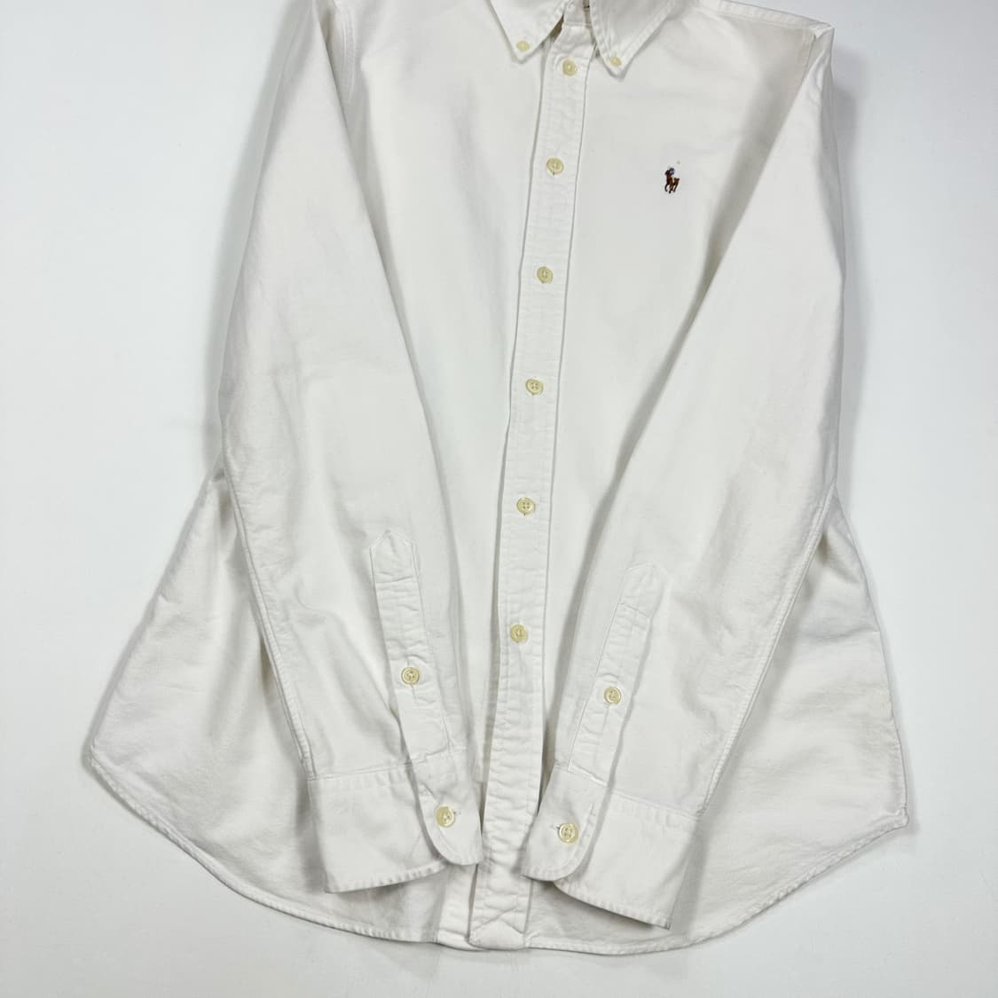 폴로 랄프로렌 포니 커스텀핏 화이트 셔츠 (S 여성추천) 상품이미지3