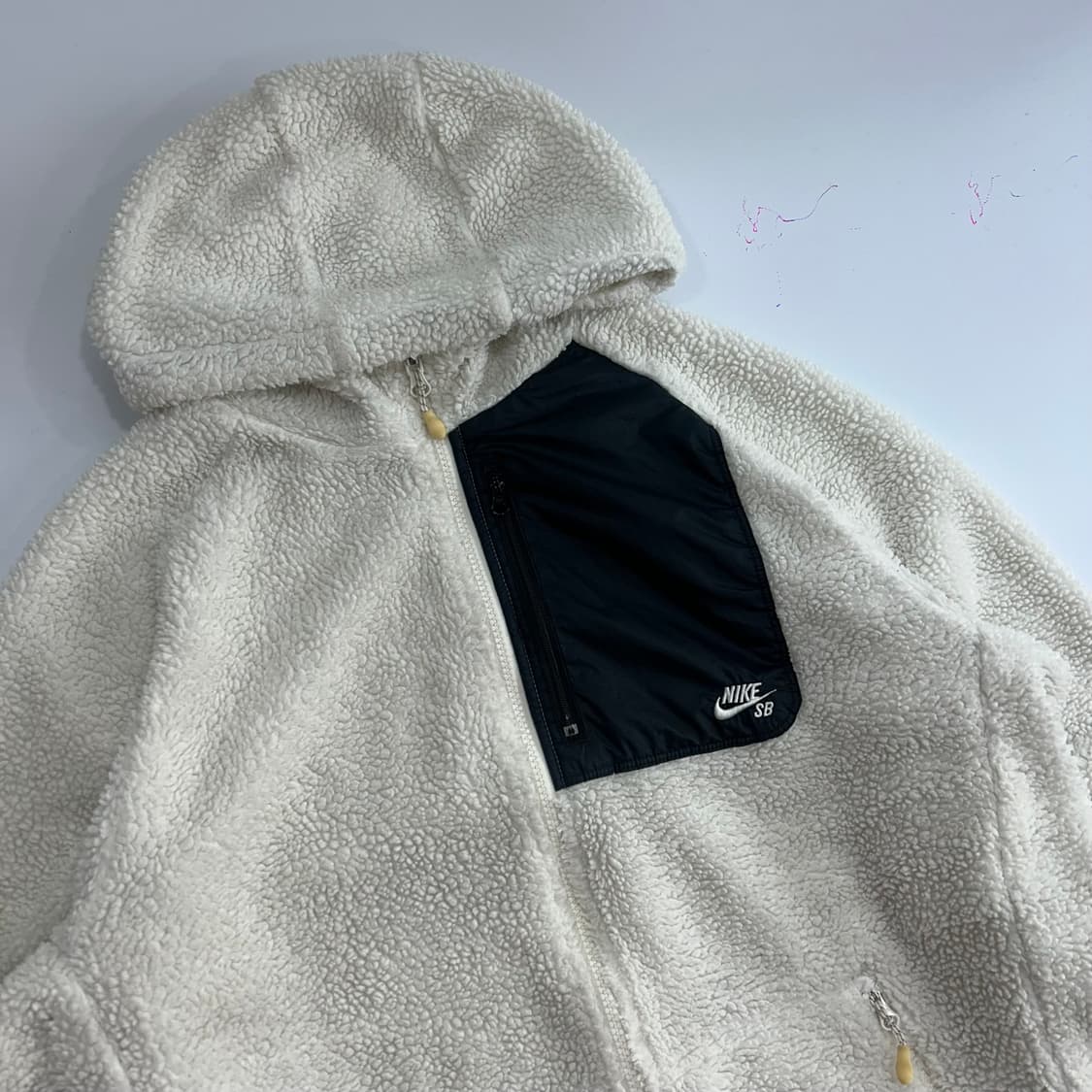 Nike 나이키 아이보리 2-way 후리스 후드집업 상품이미지4
