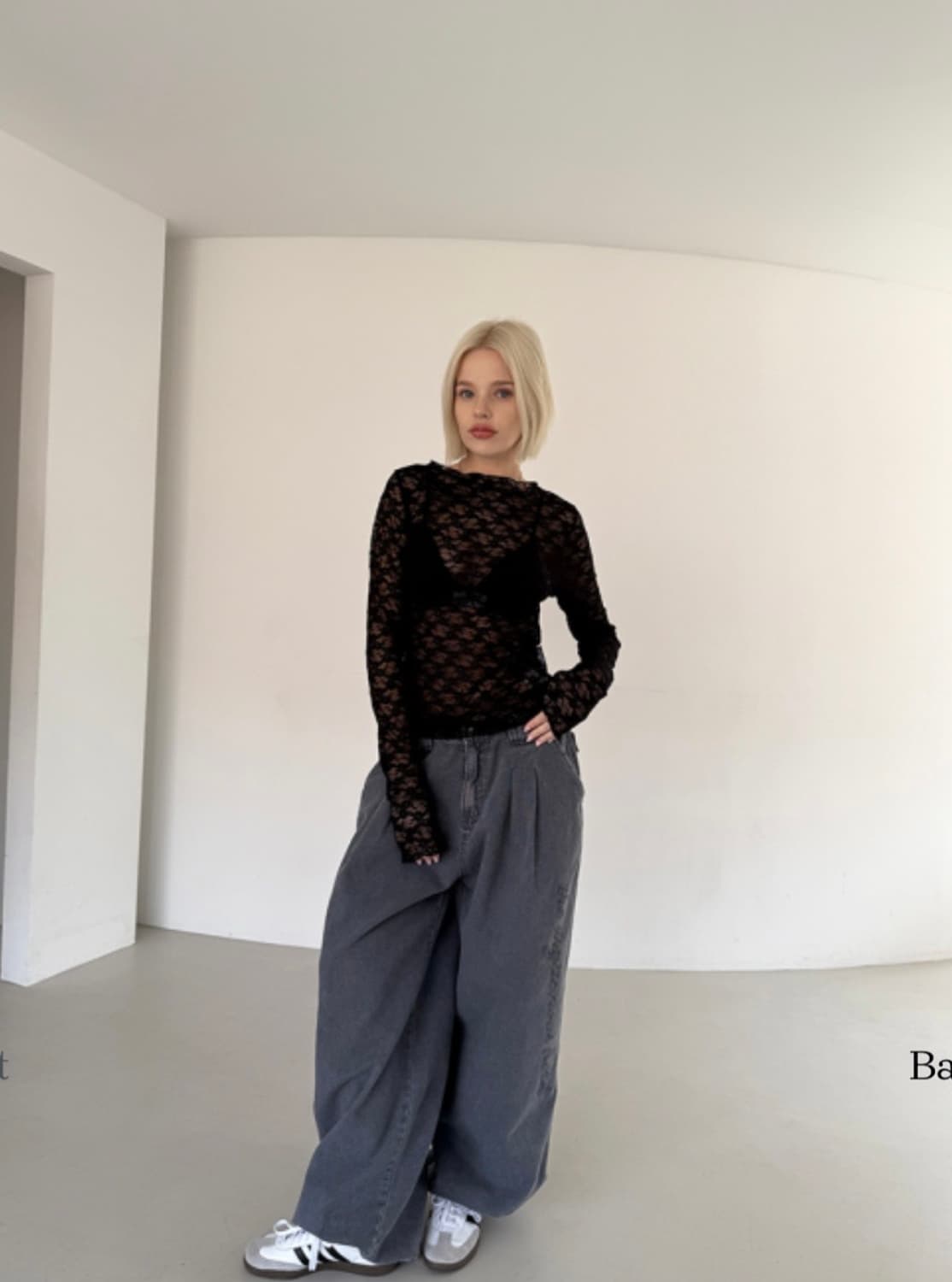 더미스테리어스호텔 옥스포드 워싱 팬츠 1사이즈 상품이미지6