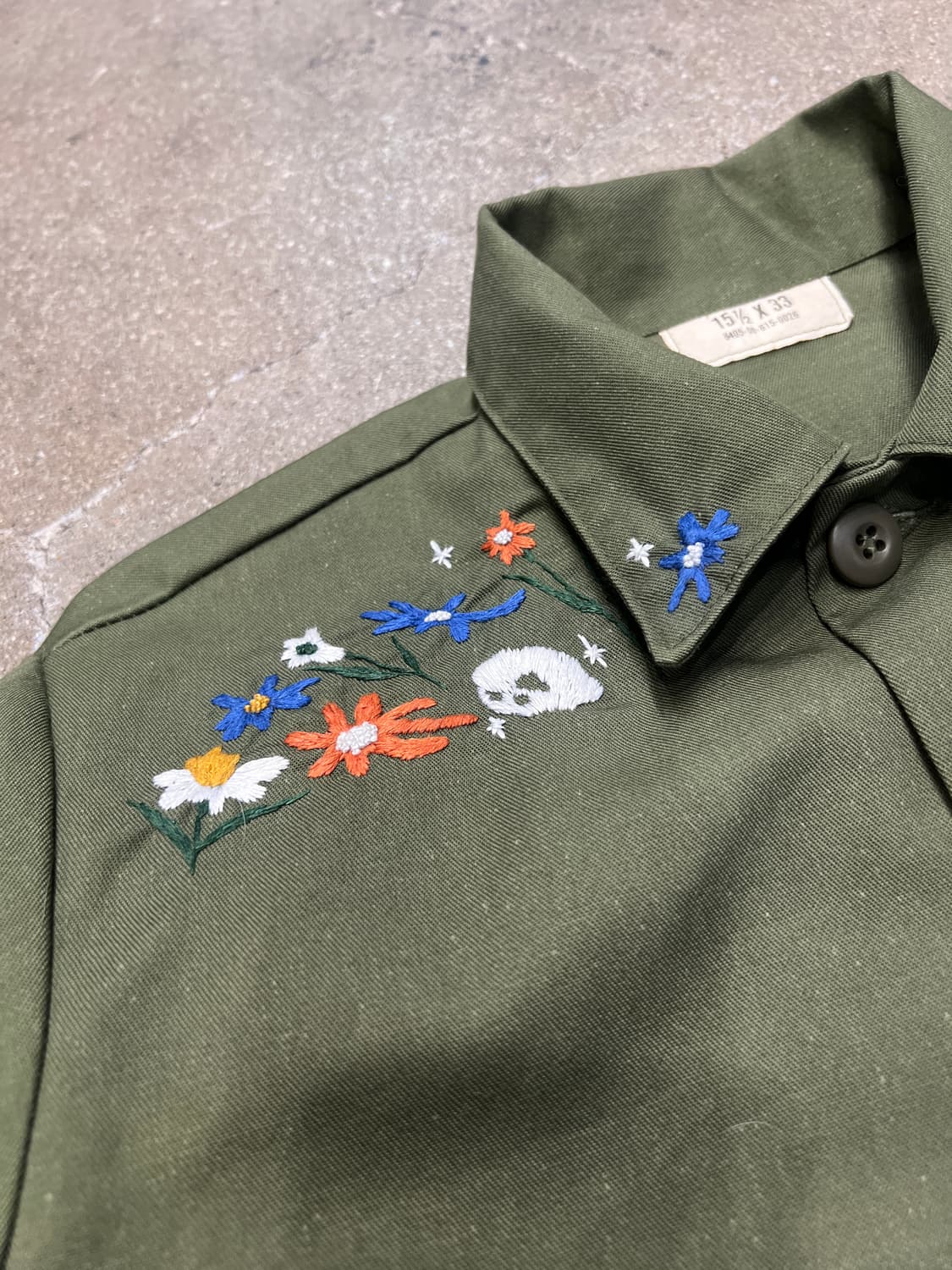 80‘s 미군 OG-507 유틸리티 셔츠 상품이미지4