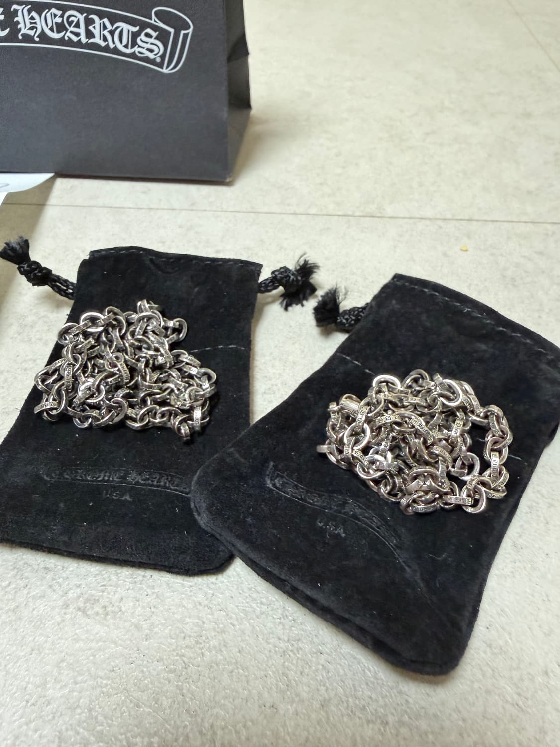 (새상품) 크롬하츠 20인치 페이퍼체인  상품이미지3