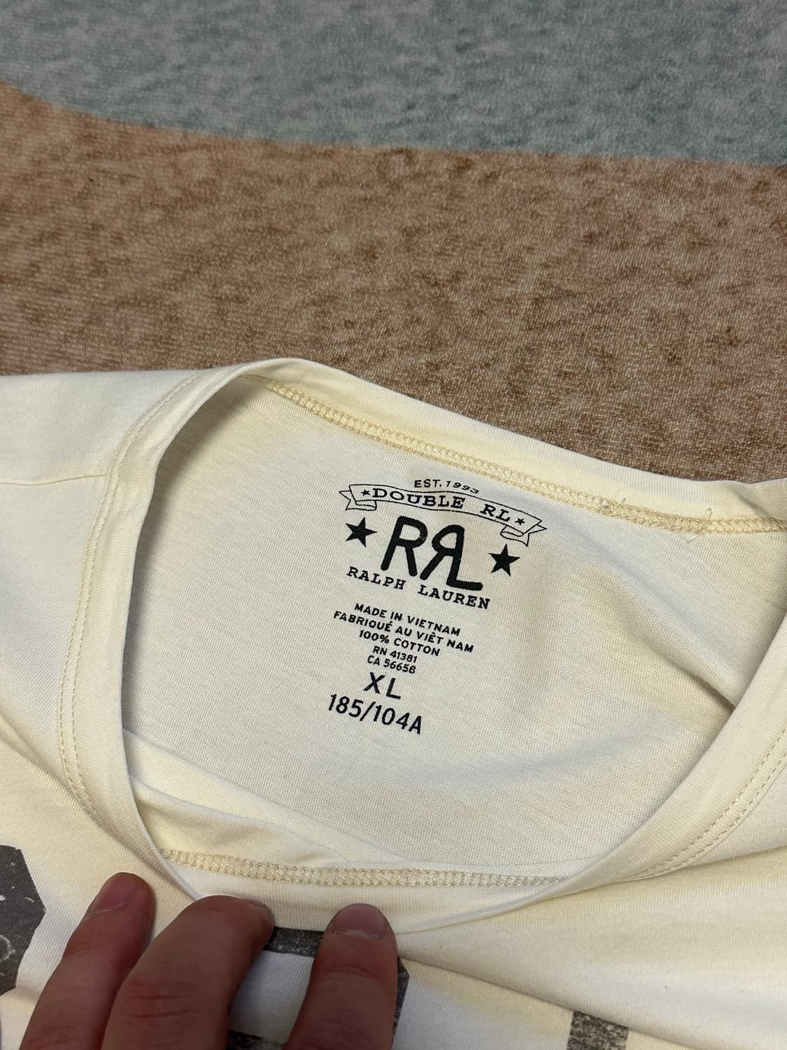 [XL] RRL(더블알엘 ) RRL 로고 반팔 티셔츠 상품이미지3