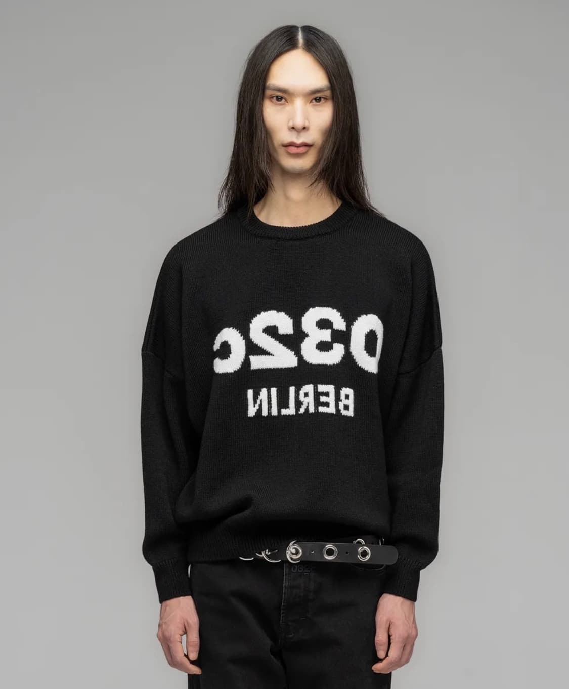 032C 셀피 스웨터 블랙/화이트 (M) 상품이미지1