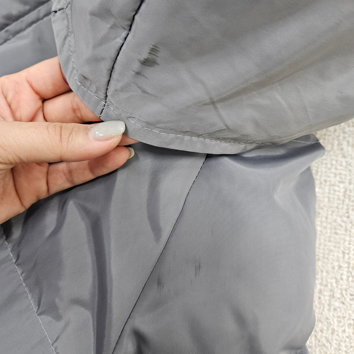 [실측확인] 캐주얼 후드 롱 패딩 점퍼 1203JM1 상품이미지5