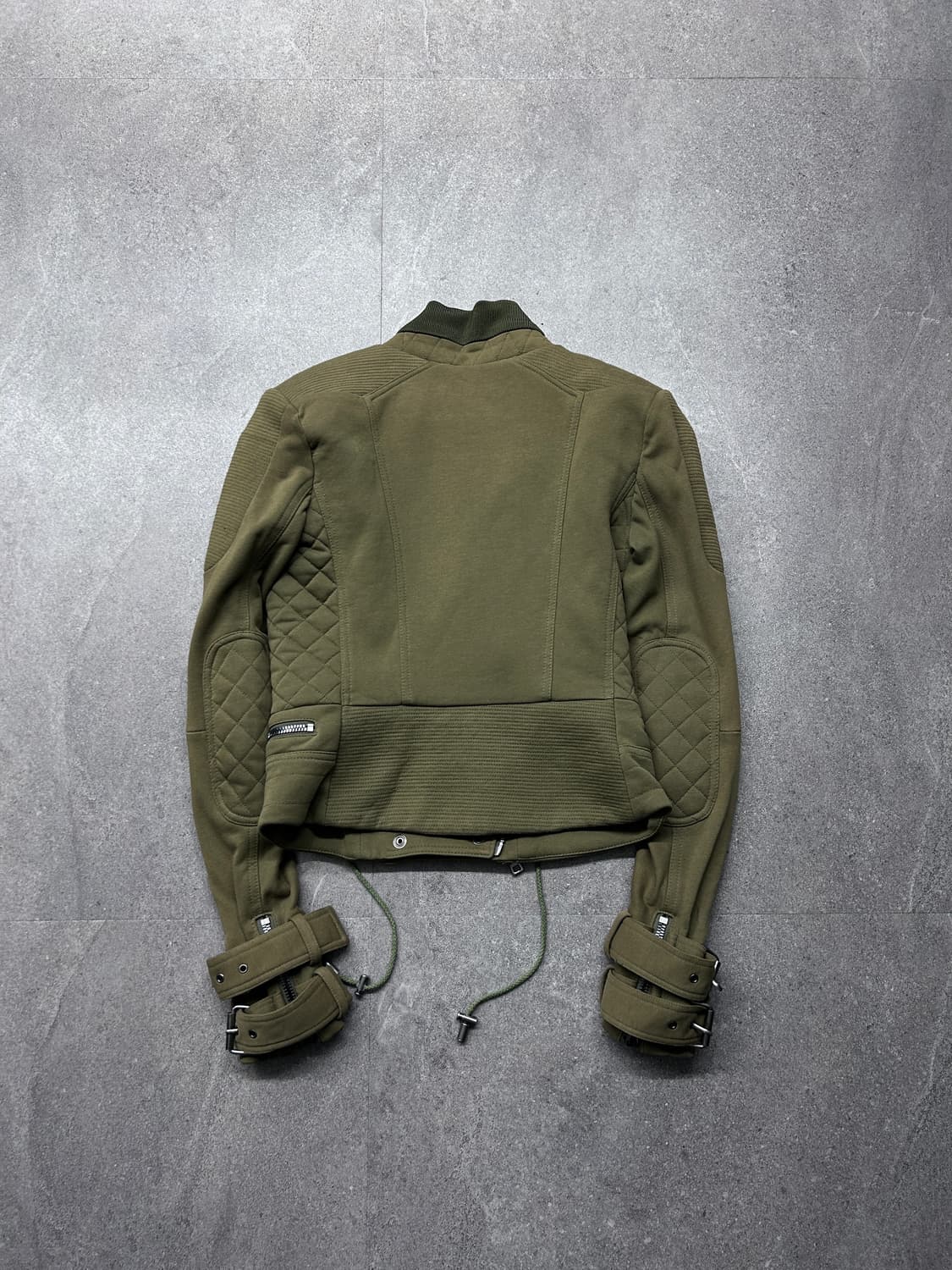 나폴레옹 더블 짚 퀼팅 판넬 사선 자켓 상품이미지4