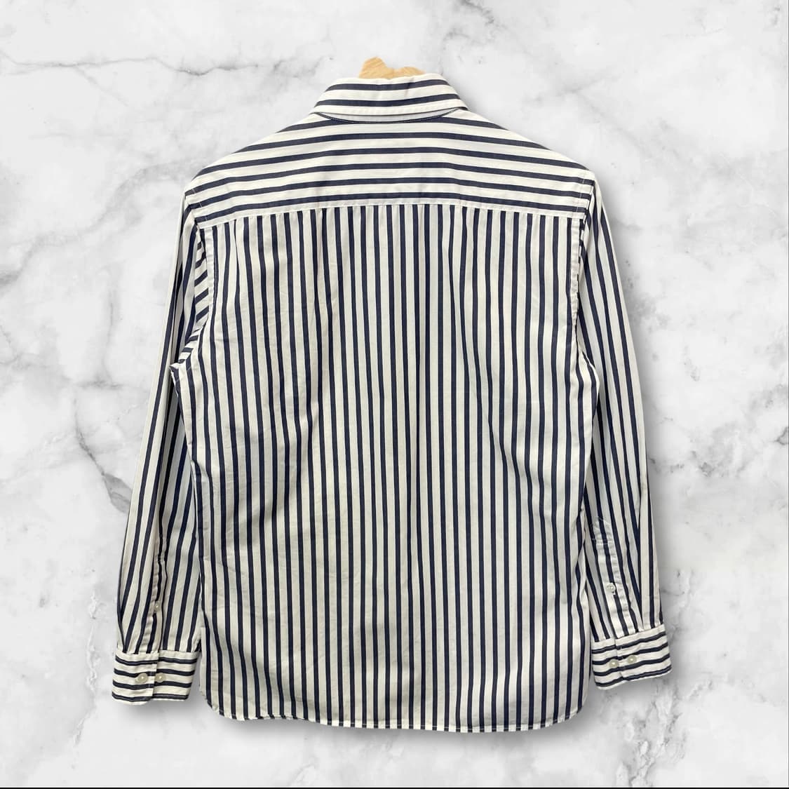 헤지스 피즈 네이비 스트라이프 긴팔 셔츠 95 상품이미지2