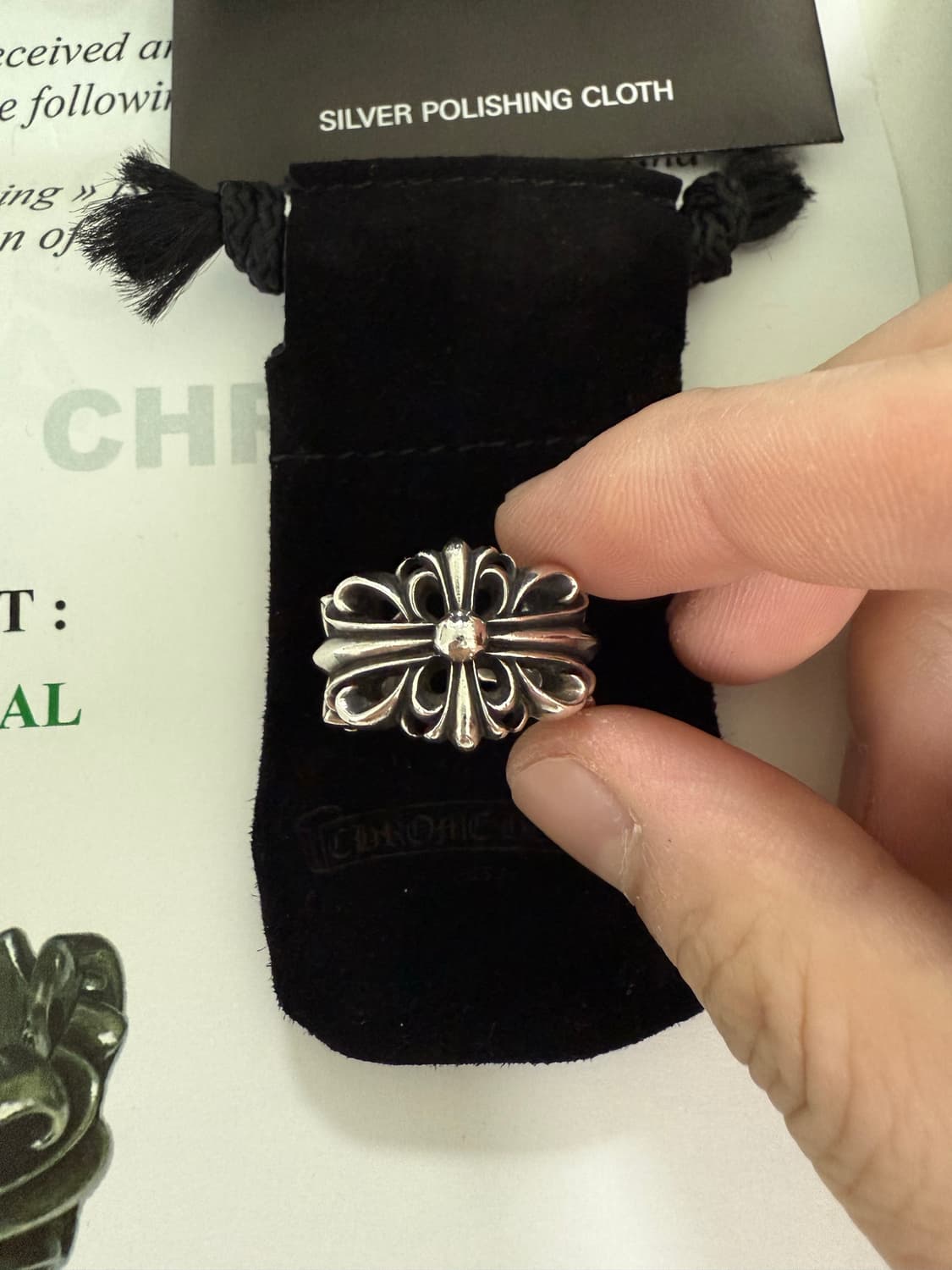 크롬하츠 더블플로랄링 US7.5 상품이미지2