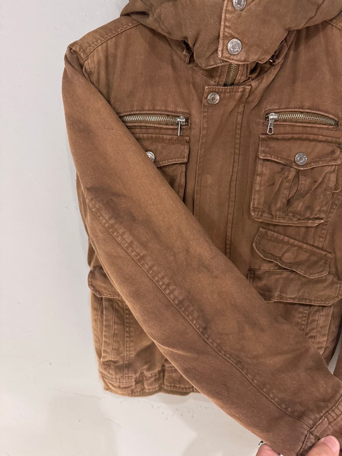 In The Attic 브라운 퍼 후드 자켓 상품이미지8