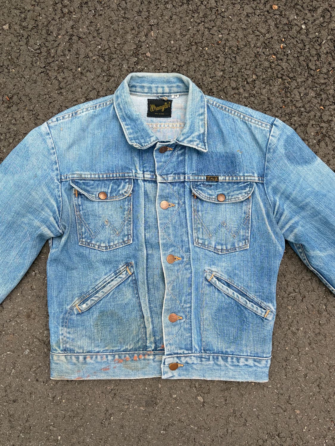 60s-70s wrangler 124mj 셀비지 랭글러 usa 데님자켓 상품이미지1