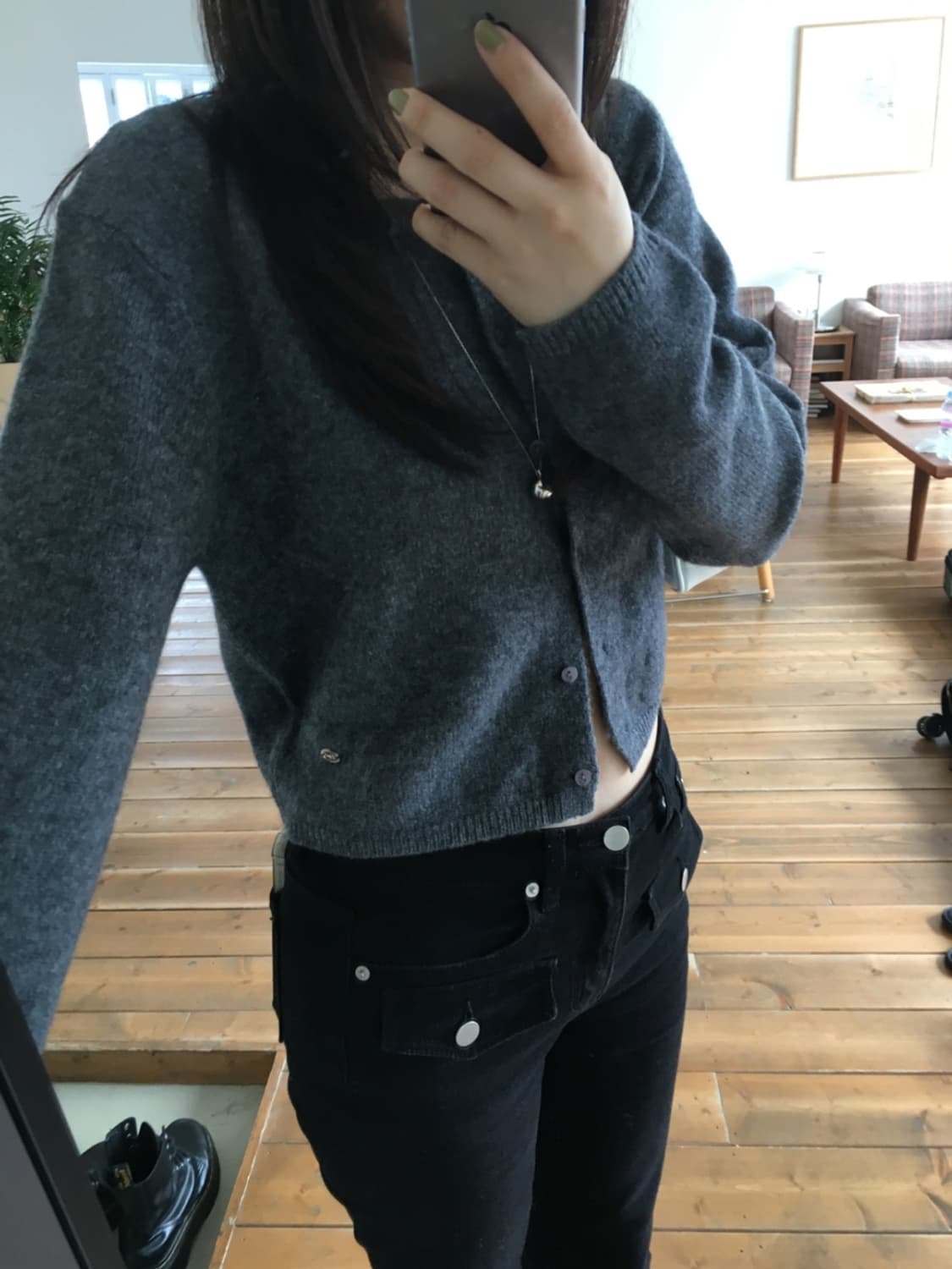 아워캐비넷 가디건 if cash cardigan 상품이미지2