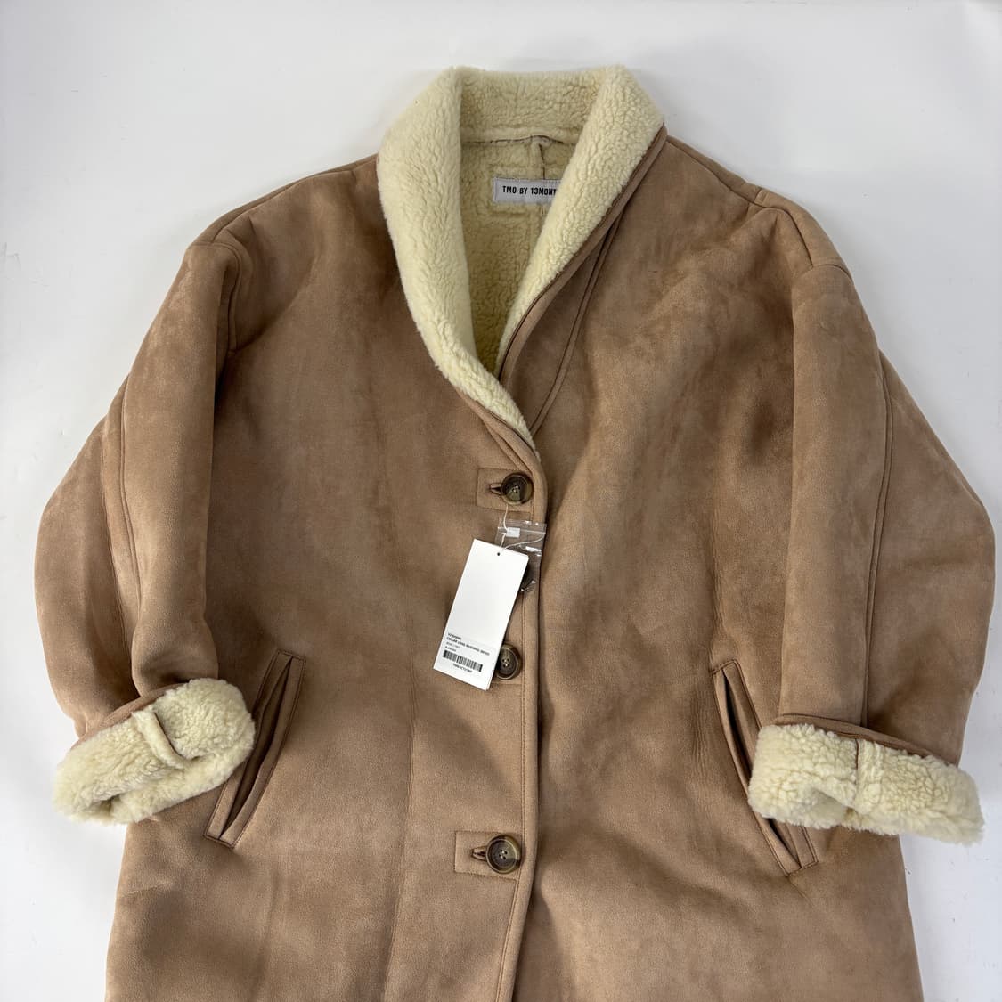 TWO BY 13 MONTH 롱 스웨이드 무스탕 상품이미지4