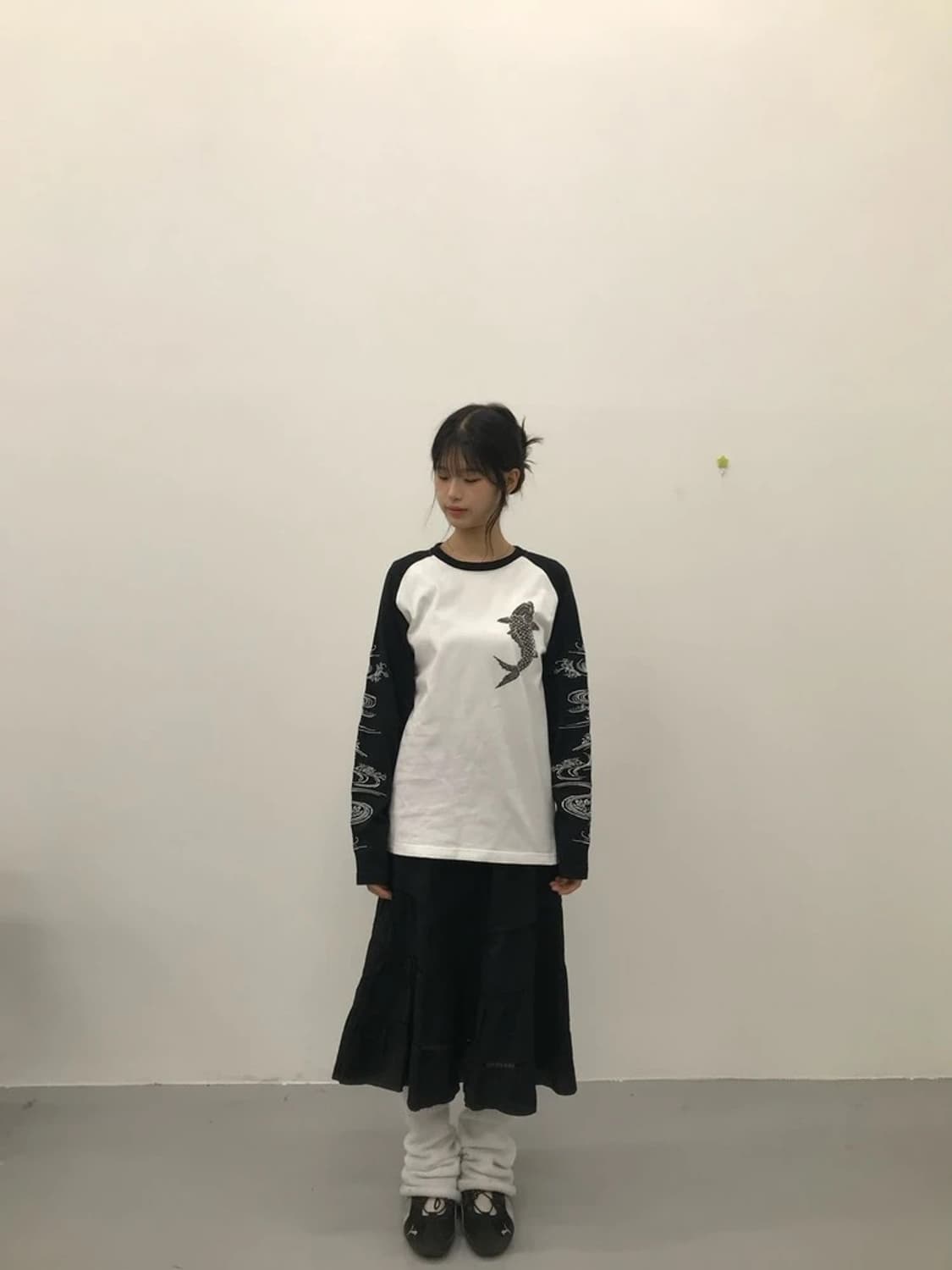 JPN Koi Fish Sakura Raglan Long Sleeve 상품이미지1