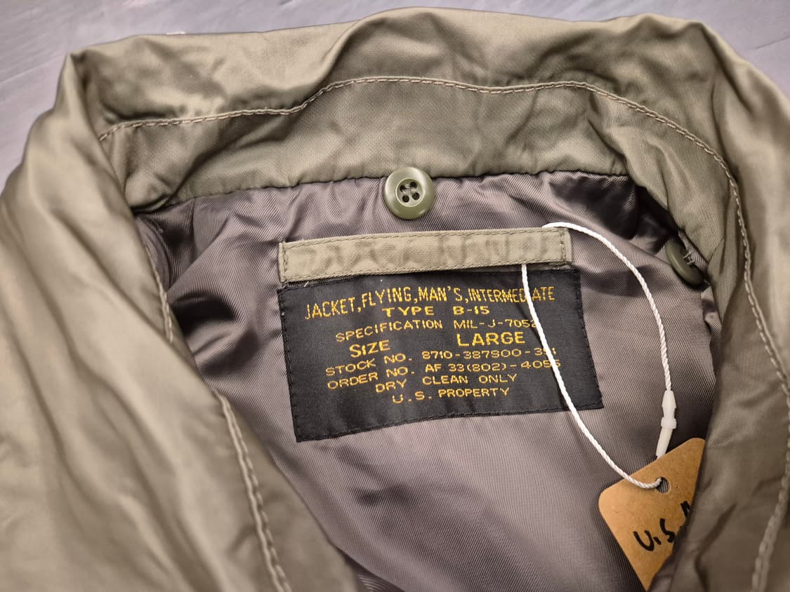 USAF RYPE B-15 플라이트 자켓 리프로 상품이미지9