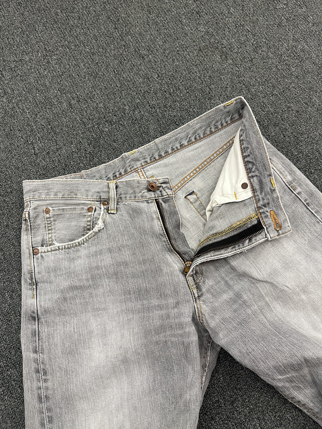 33) 에드윈 505zx 그레이 워싱 데님팬츠 상품이미지8
