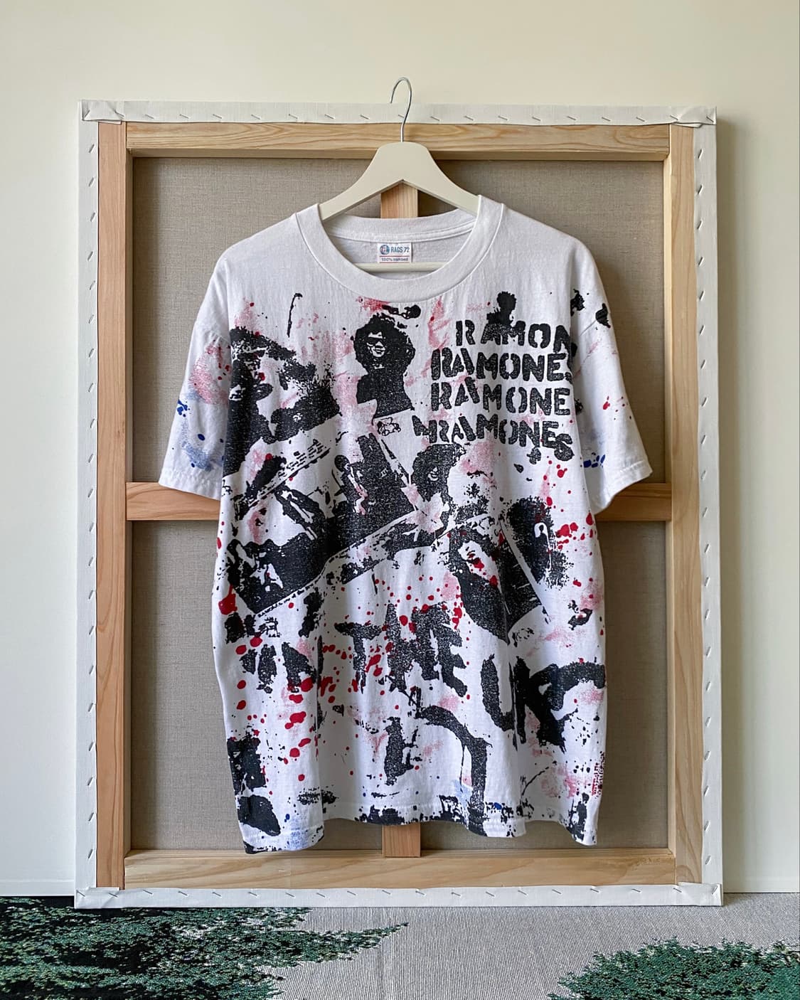 RAMONES 올오버 프린팅 반팔 티셔츠 상품이미지1