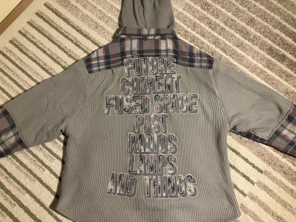 디스이즈네버댓 플레이드 체크후드 셔츠 그레이 S 상품이미지2