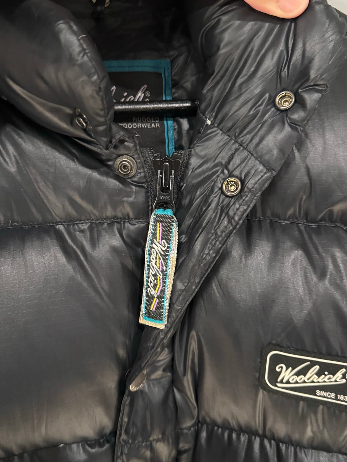 Woolrich 울리치 로고 블랙 다운 패딩  상품이미지6