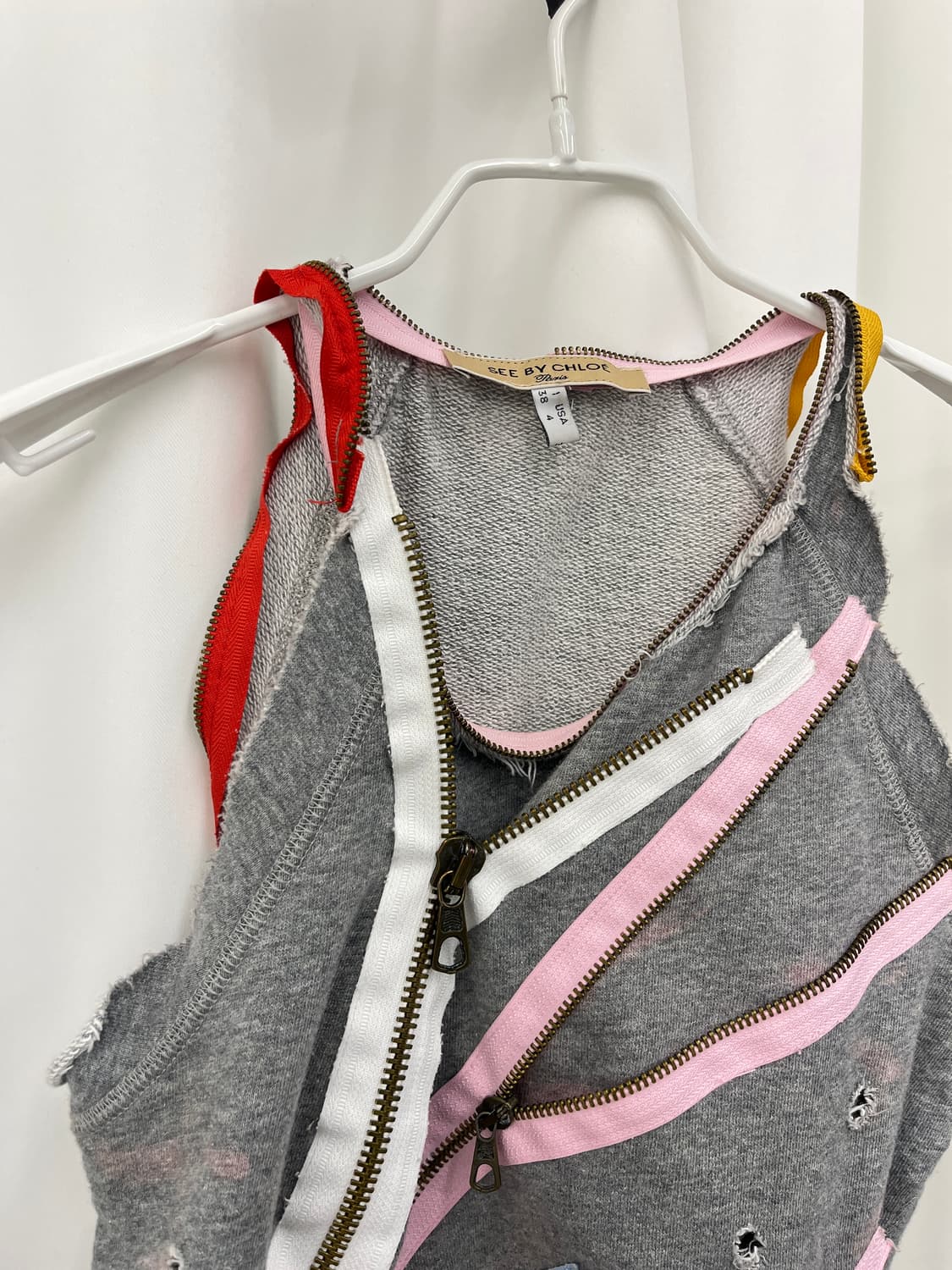 See by chloe zipper asymetric sweat top 상품이미지5