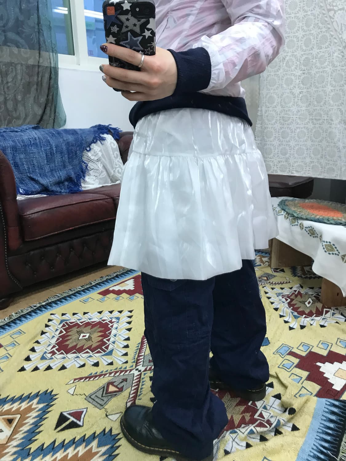 빈티지 여성 새틴 밴딩 미니스커트 (Z1035) 상품이미지2