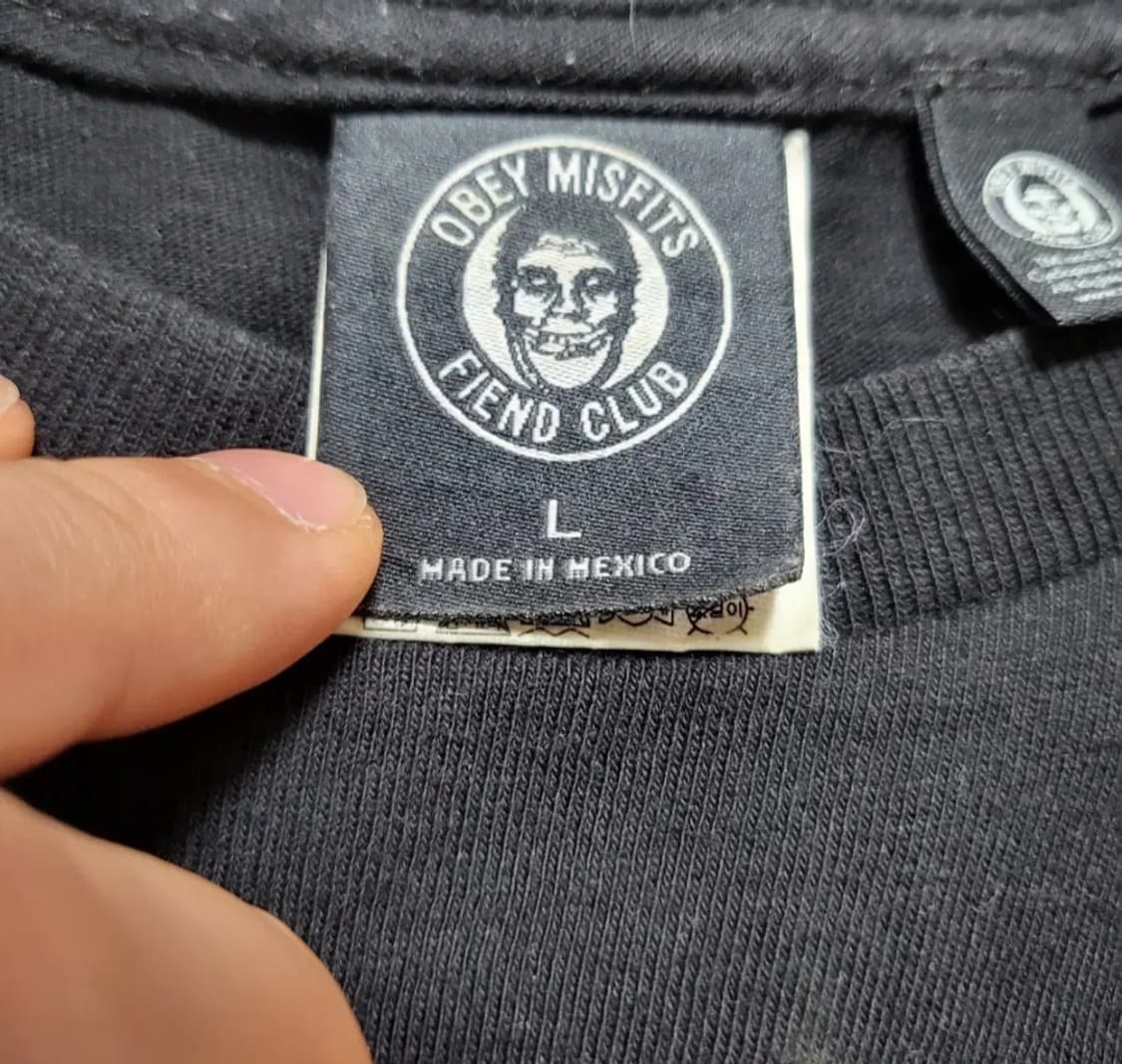 (L) obey x misfits 밴드티셔츠 미스핏츠 빈티지반팔 락티 상품이미지4