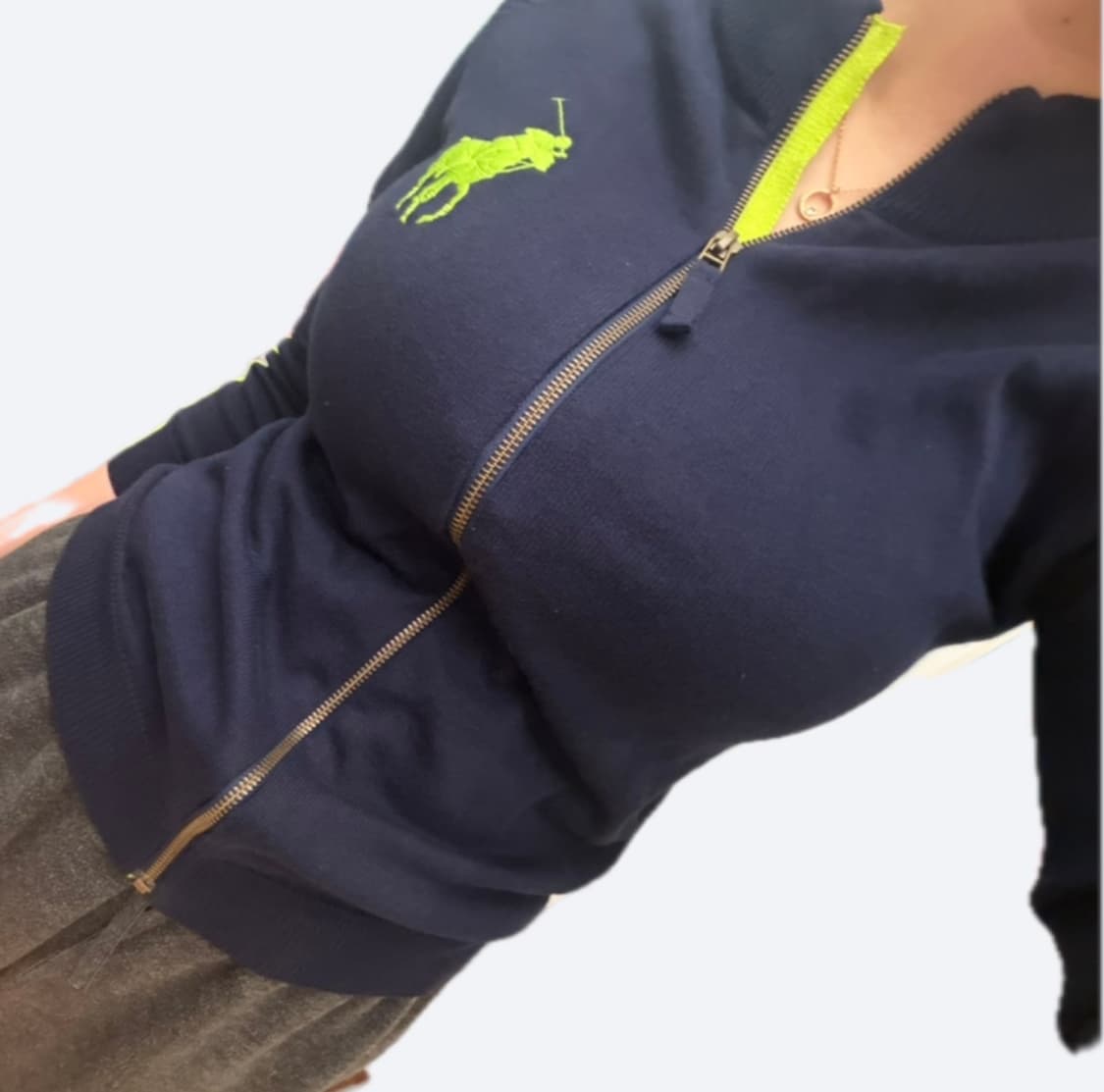 💙폴로 랄프로렌 슬림핏 빅포니 네이비 니트 집업💙 상품이미지1