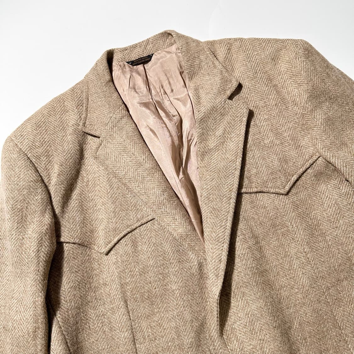 70‘s 리바이스 웨스턴 테일러드 헤링본 싱글 2B 블레이저 자켓 상품이미지3