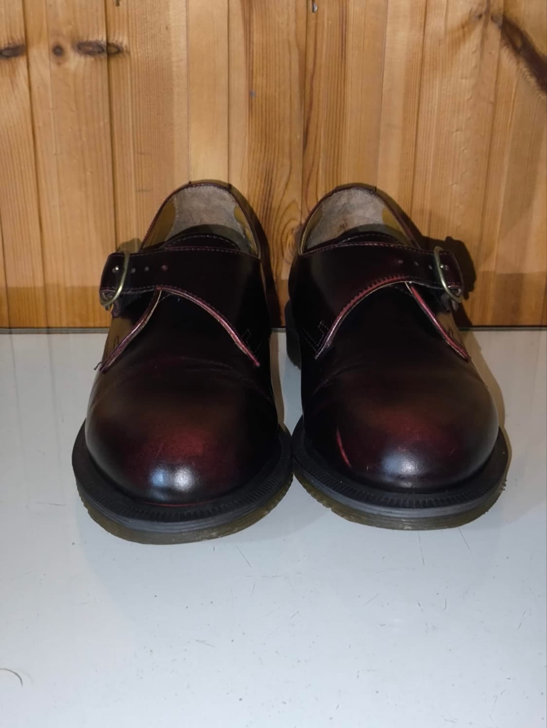 uk3 225mm 닥터마틴 론 몽크 스트랩 버건디  상품이미지3