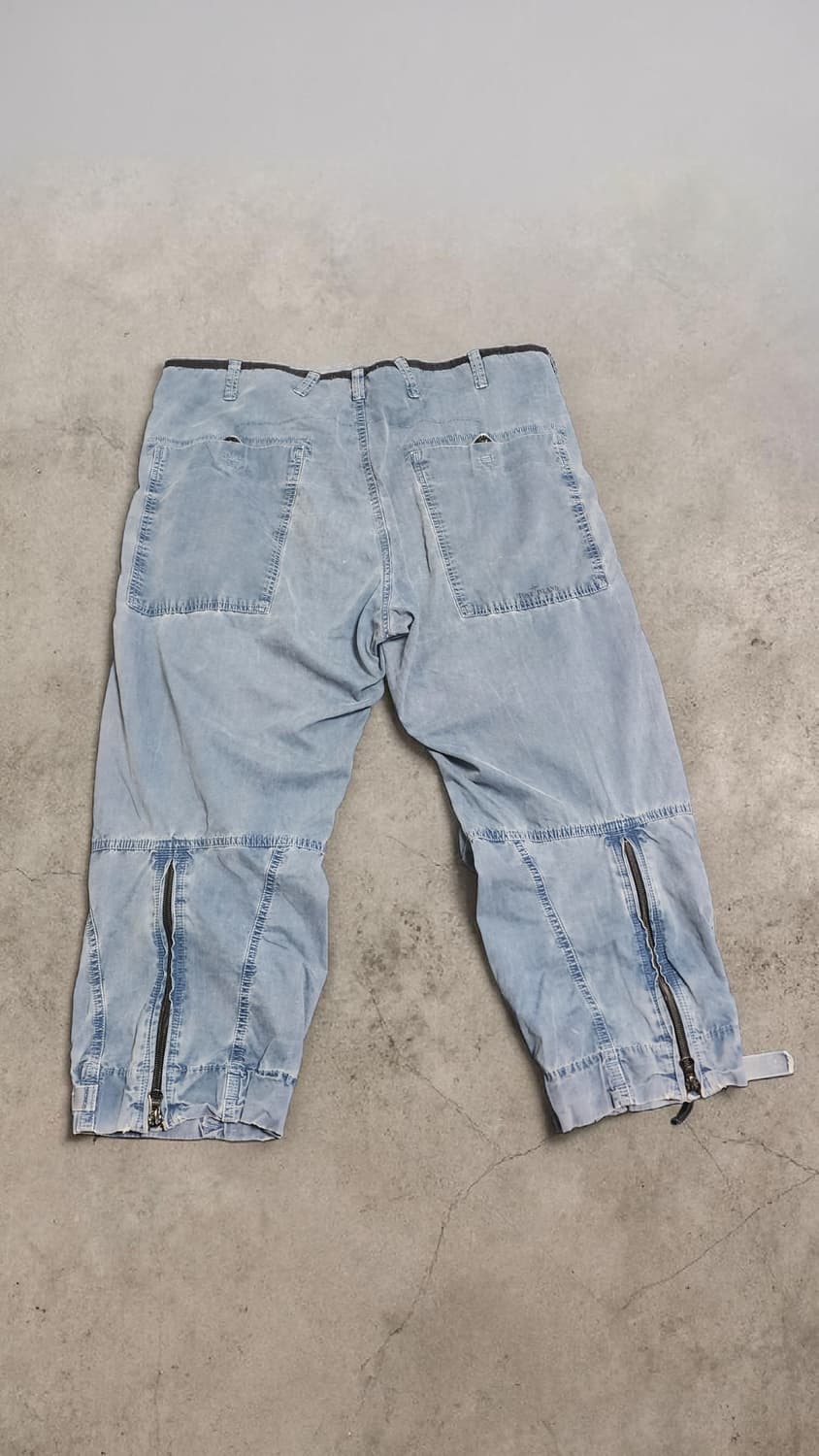 STONE ISLAND 블루 워싱 카고 7부 바지 상품이미지2