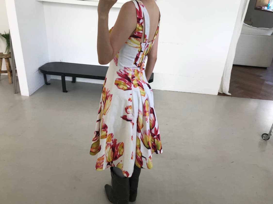 vintage flower pattern one-piece 상품이미지5