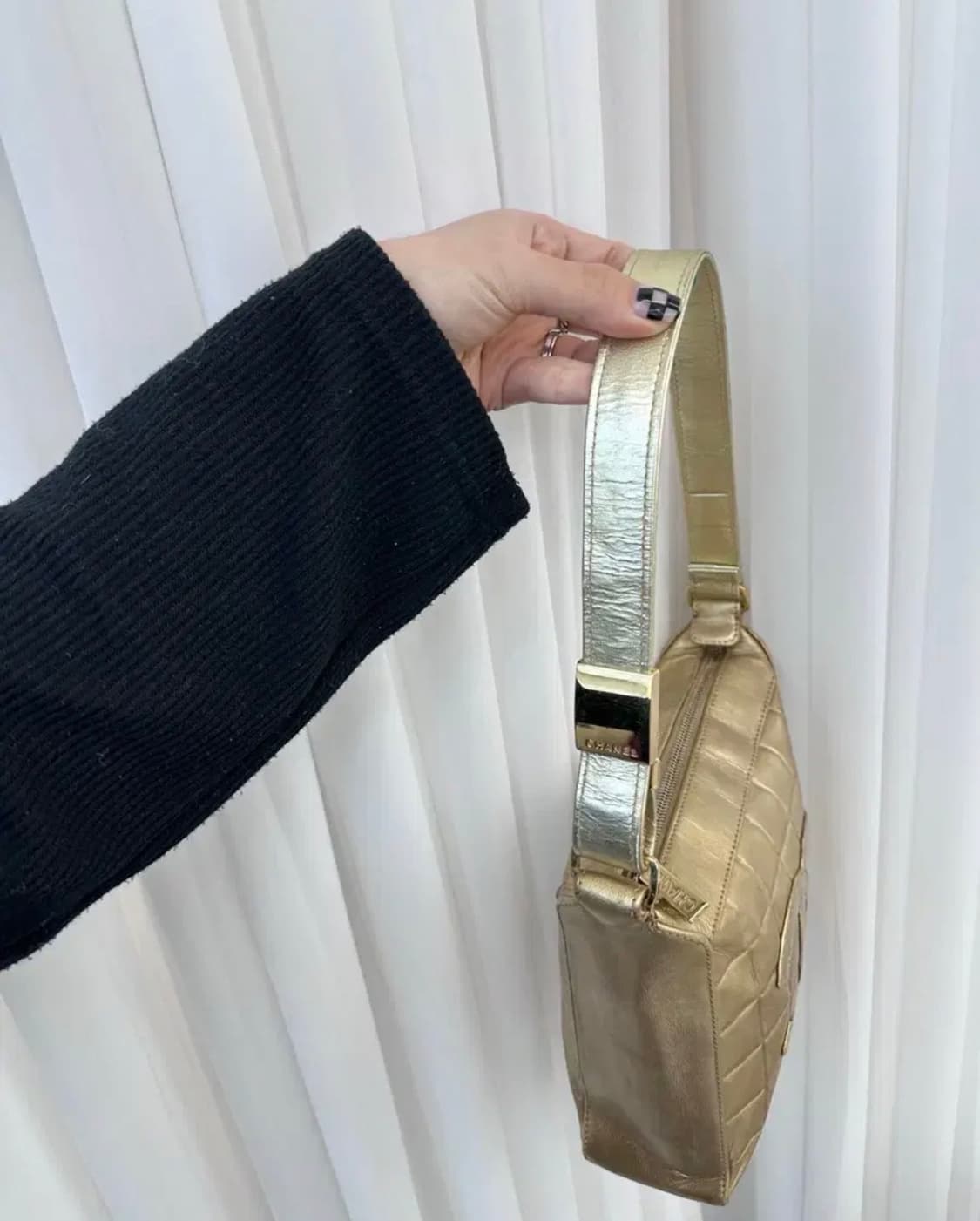 (빈티지) 샤넬 정사각 초코바 숄더백 상품이미지3