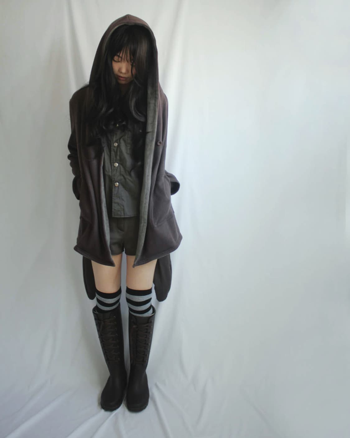 One-button wrap redbean skin hood jacket 상품이미지9