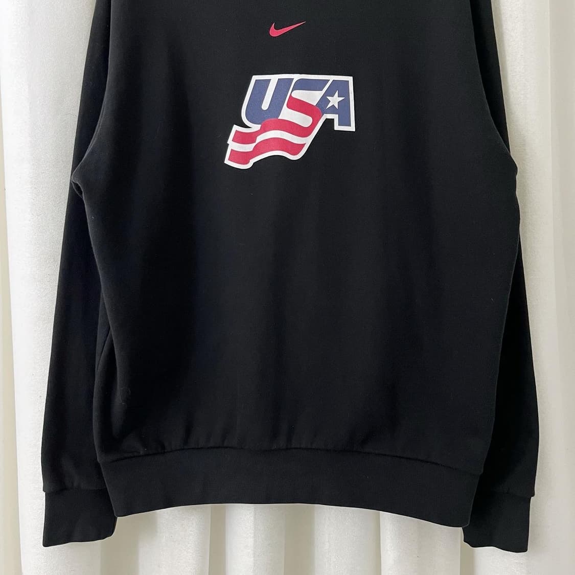 나이키 블랙 USA 라운드 맨투맨 상품이미지4