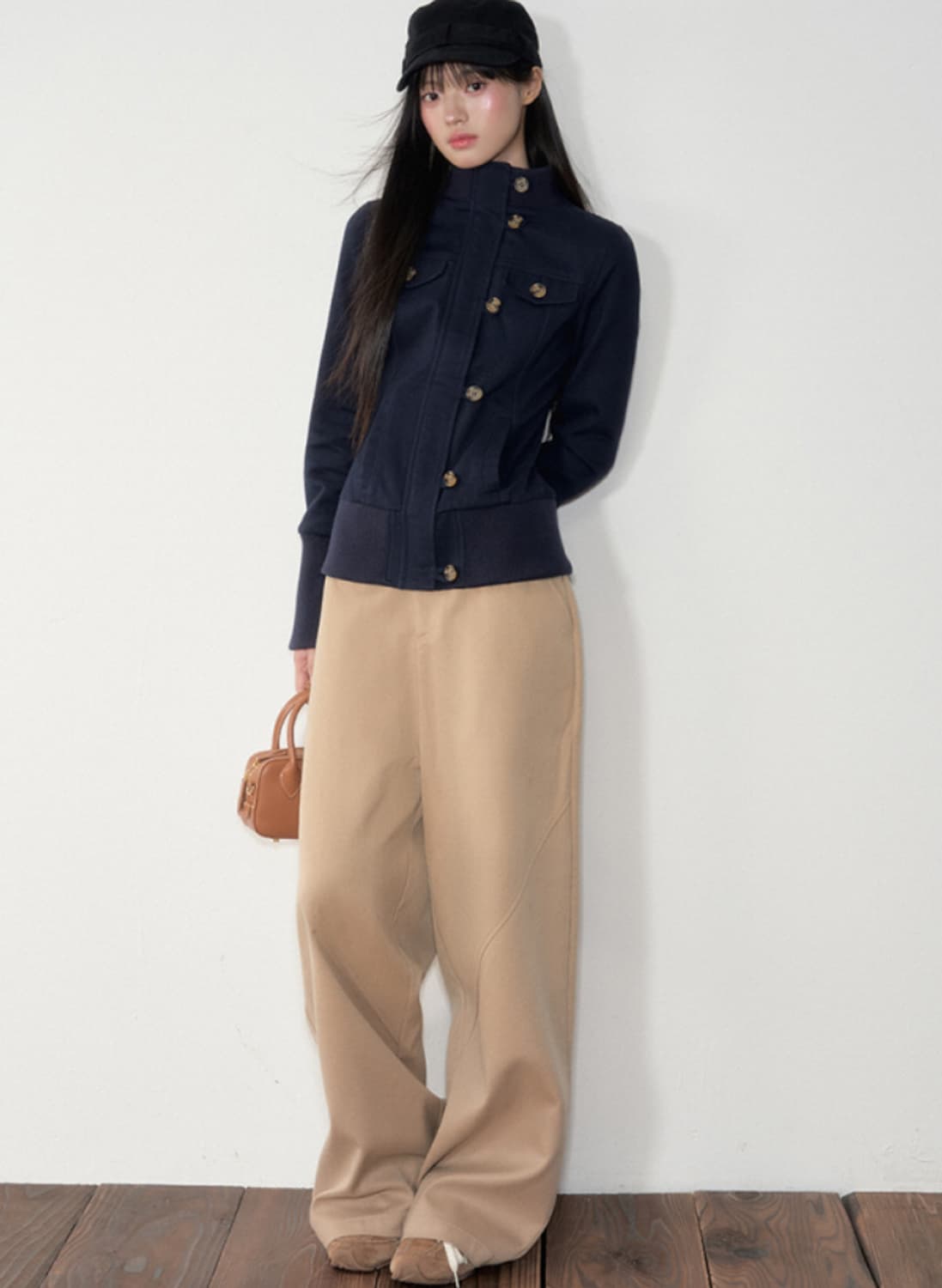 Slim Buttoned Zip-Up Jacket 상품이미지5