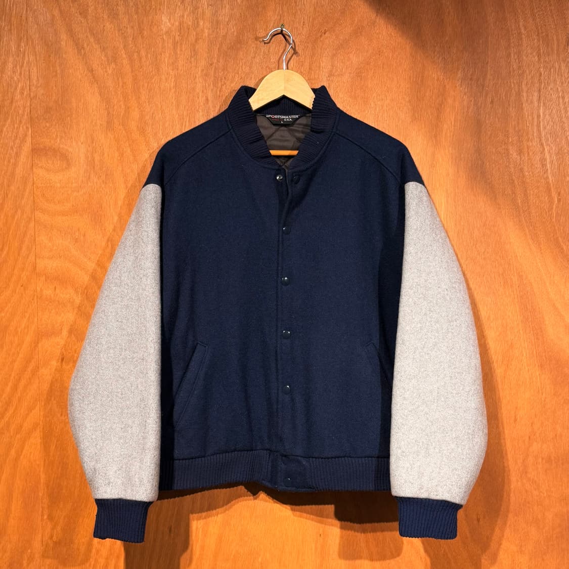 90s USA sports master 울 바시티 자켓 XL 상품이미지1